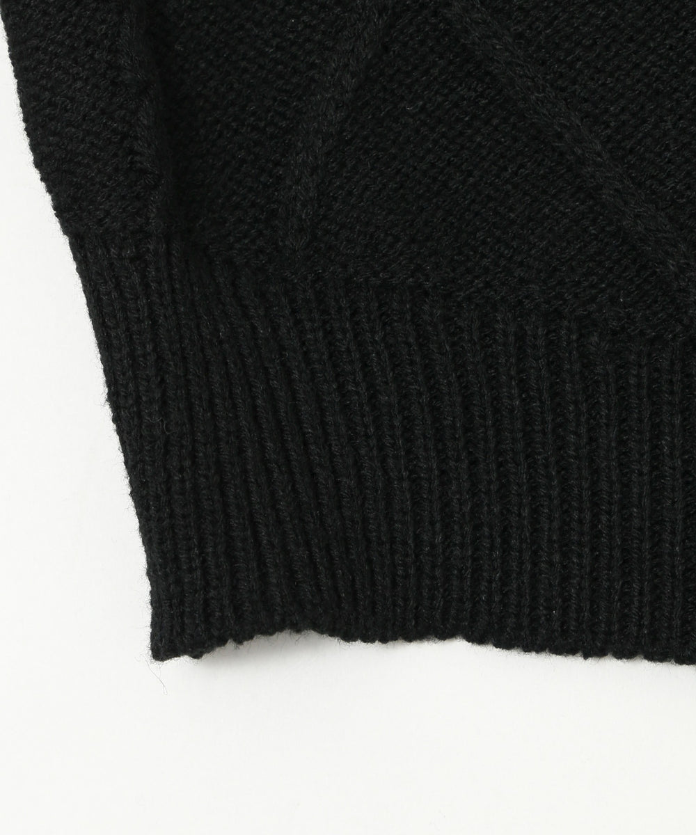 ダメージバタフライフリンジニット