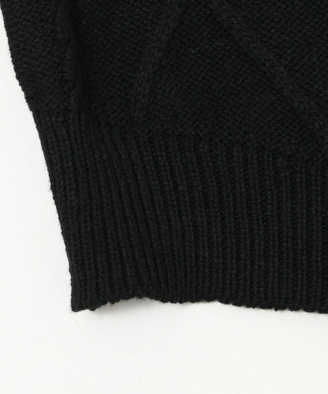 ダメージバタフライフリンジニット