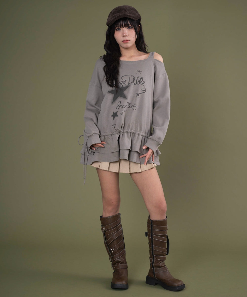 ベージュ モデル：160cm F着用