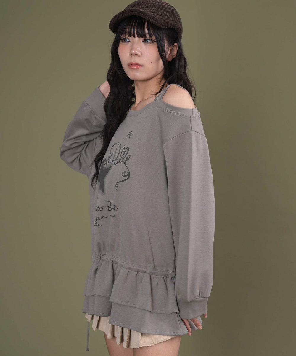 ベージュ モデル：160cm F着用