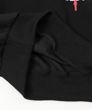 ファーオフショルダークロスプルオーバー