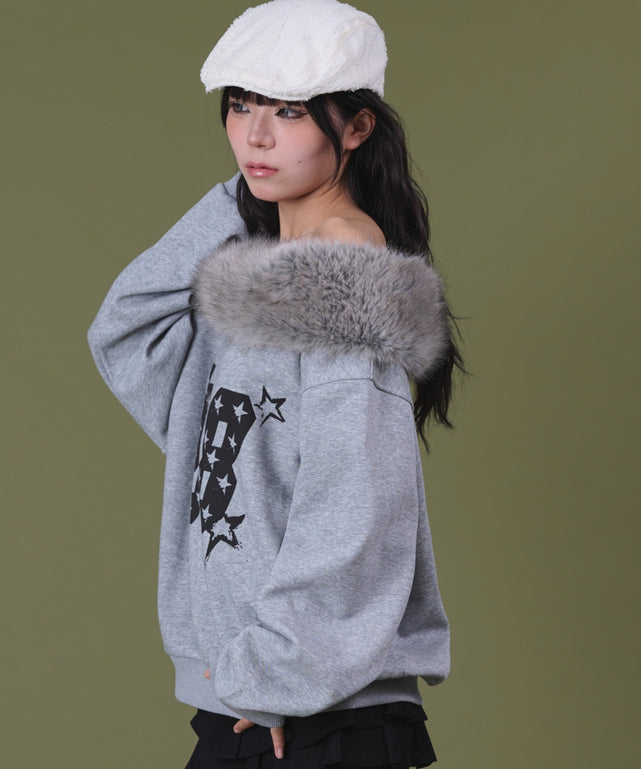 杢グレー モデル：160cm F着用