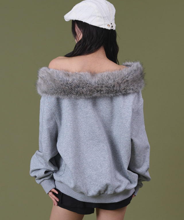 杢グレー モデル：160cm F着用