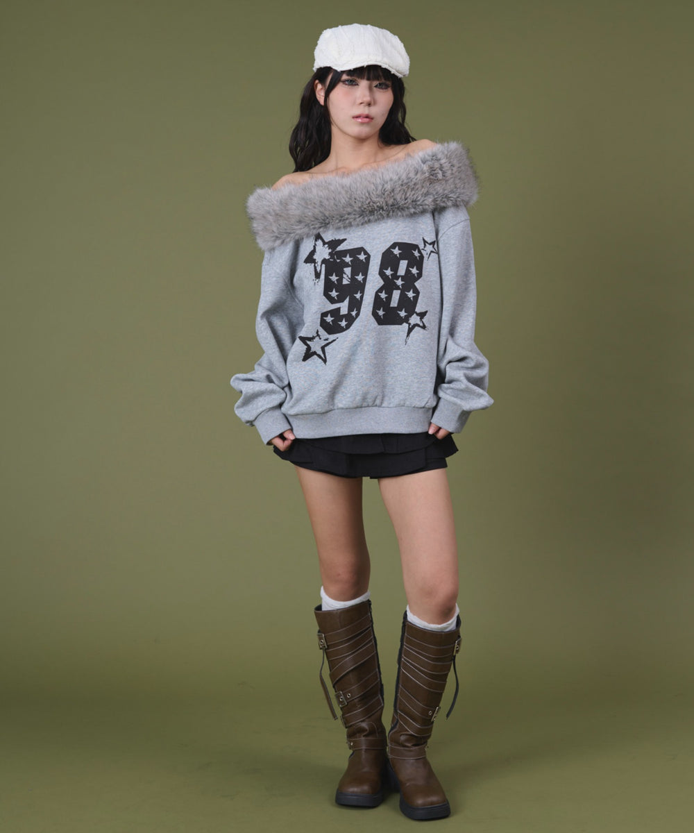 杢グレー モデル：160cm F着用