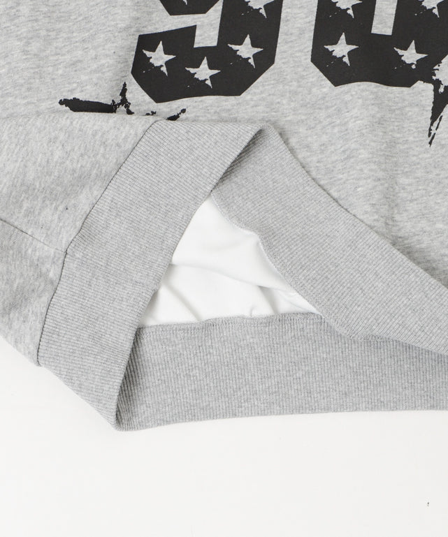 ファーオフショルダースターロゴプルオーバー