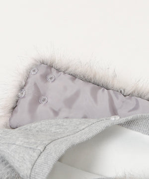 ファーオフショルダースターロゴプルオーバー