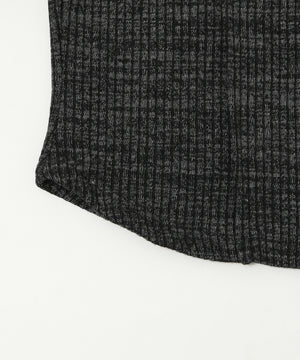 ファーデザインジップニット