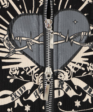 ファーグラフィックWジップニット