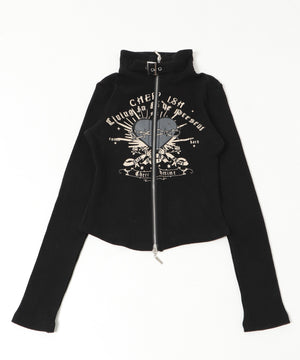 ファーグラフィックWジップニット