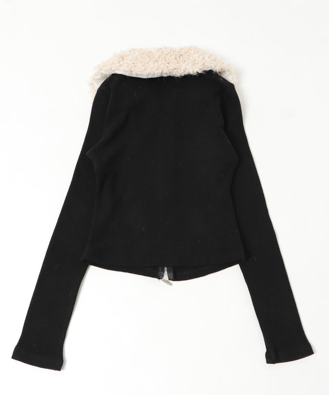 ファーグラフィックWジップニット