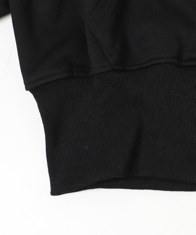 ラインストーンロゴファ－ジップーパーカー