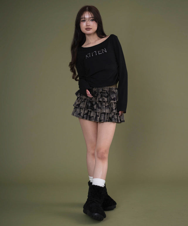 カーキ モデル：163cm F着用