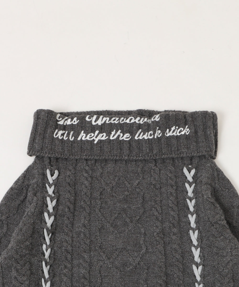 レースアップロゴオフショルダー