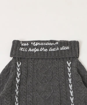 レースアップロゴオフショルダー