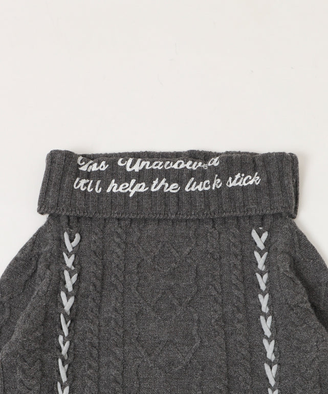 レースアップロゴオフショルダー