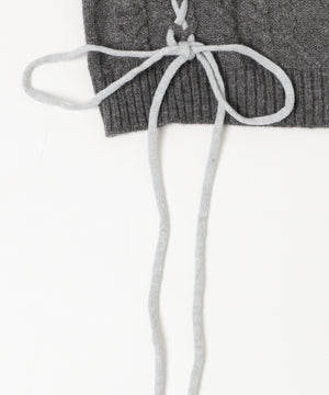 レースアップロゴオフショルダー