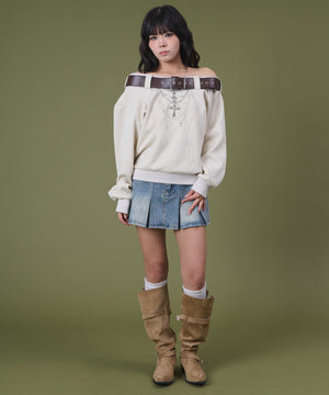 ホワイトアイボリー モデル：160cm F着用