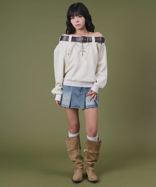 ホワイトアイボリー モデル：160cm F着用