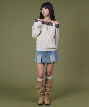 ホワイトアイボリー モデル：160cm F着用