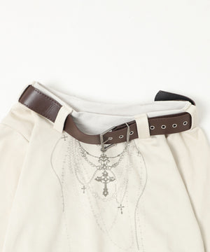 ベルトトップオフショルダー