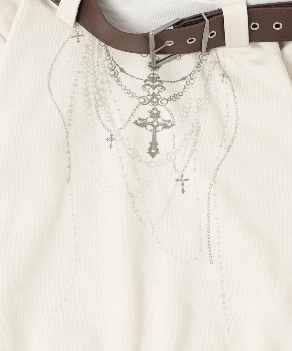 ベルトトップオフショルダー