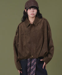 スタッズデザインウエスタンジャケット