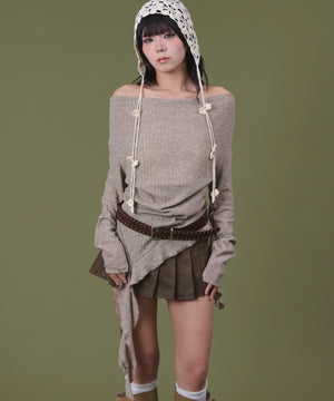 ベージュ モデル：160cm F着用