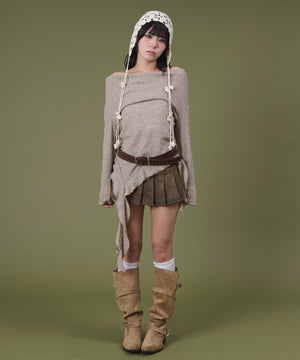 ベージュ モデル：160cm F着用