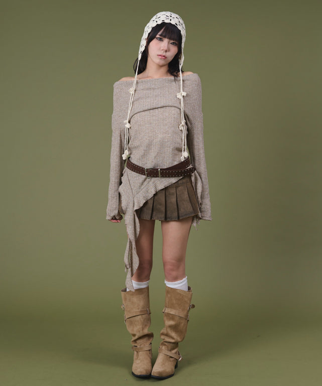 ベージュ モデル：160cm F着用