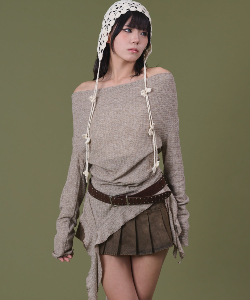 ベージュ モデル：160cm F着用