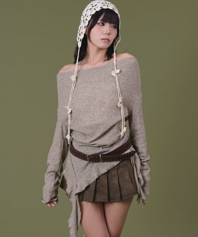 ベージュ モデル：160cm F着用