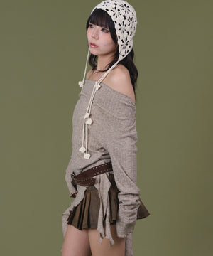 ベージュ モデル：160cm F着用