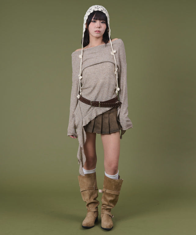 ベージュ モデル：160cm F着用