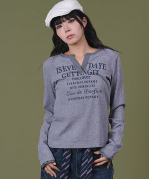 杢グレー モデル：160cm F着用