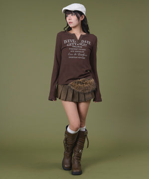 ブラウン モデル：160cm F着用