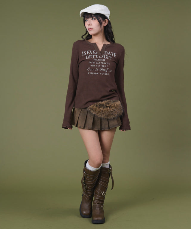 ブラウン モデル：160cm F着用