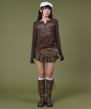 ブラウン モデル：160cm F着用