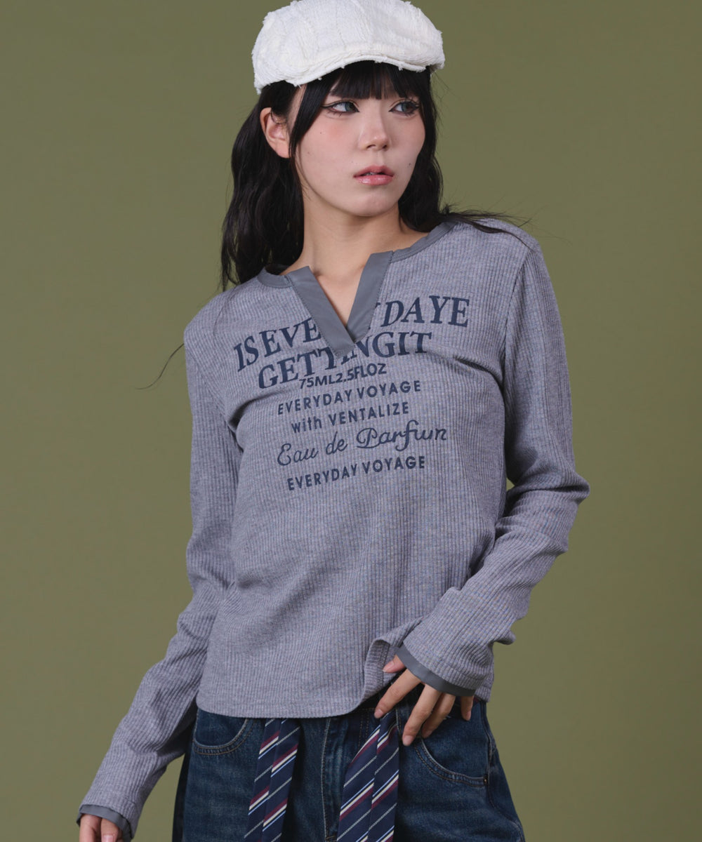 杢グレー モデル：160cm F着用