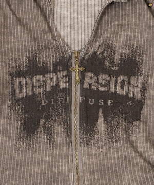 ショルダーデザインジップトップ