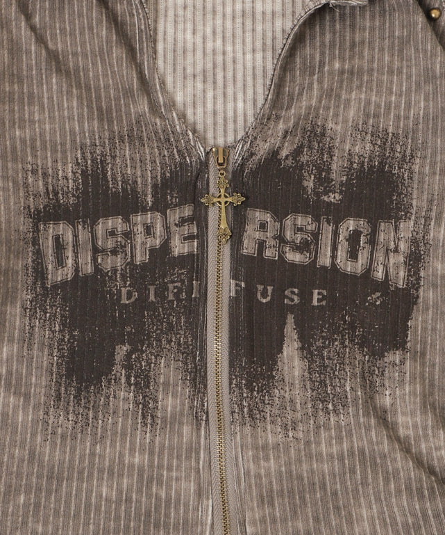 ショルダーデザインジップトップ