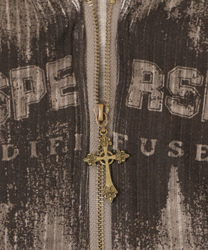 ショルダーデザインジップトップ