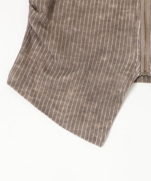 ショルダーデザインジップトップ