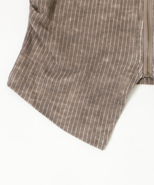 ショルダーデザインジップトップ