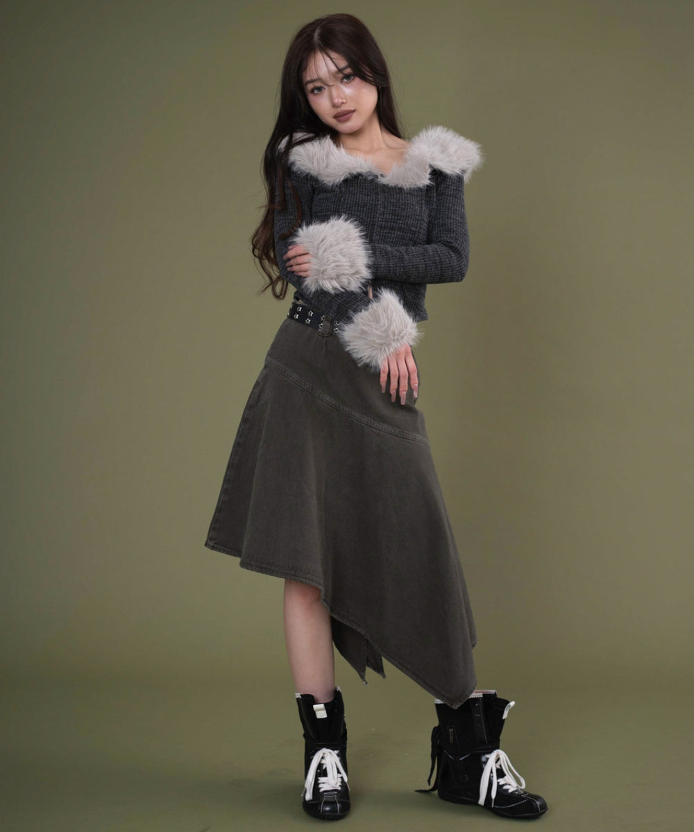 カーキ モデル：163cm F着用