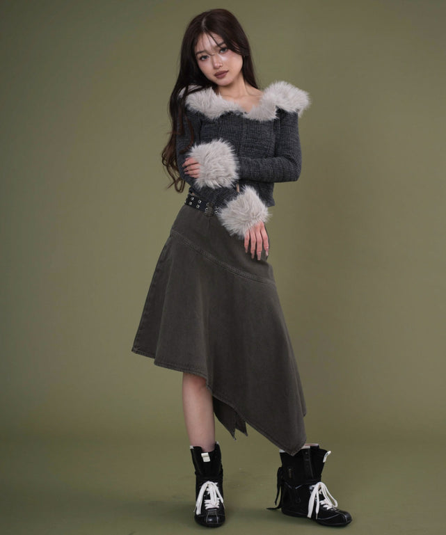 カーキ モデル：163cm F着用