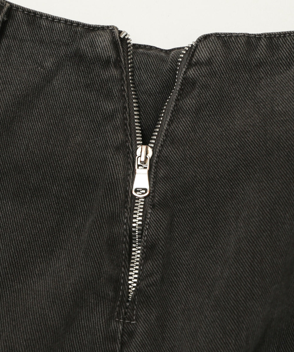 ベルト付きヘムスカート