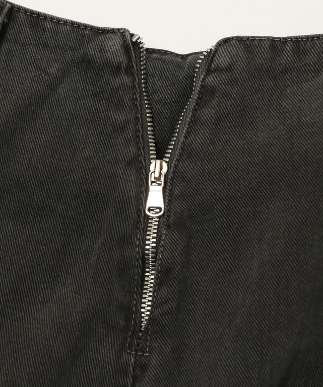 ベルト付きヘムスカート