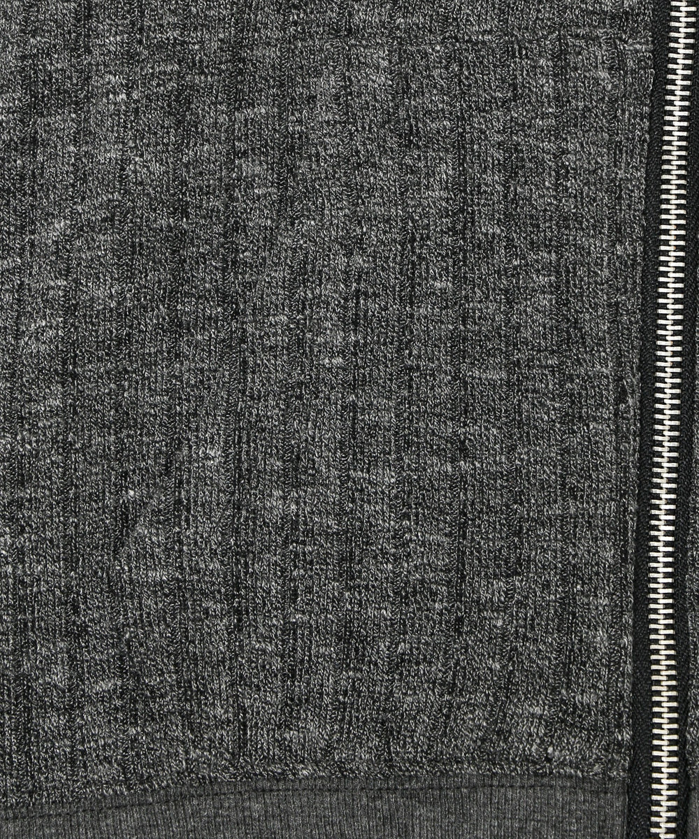 フードラインストーンジップパーカー