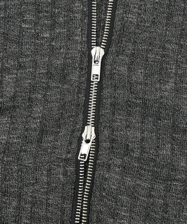 フードラインストーンジップパーカー