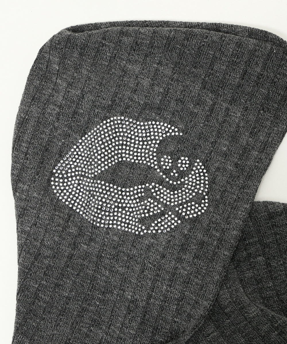 フードラインストーンジップパーカー